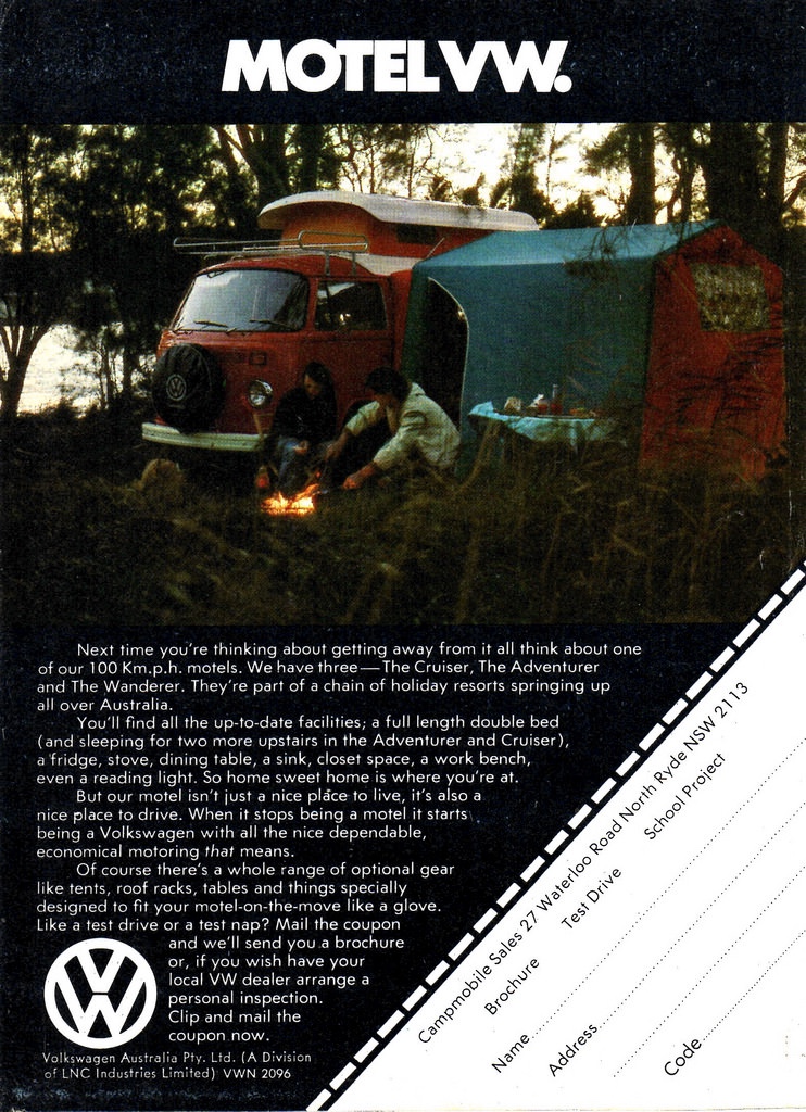 1975 Volkswagen Adventurer Cruiser Wanderer Campers